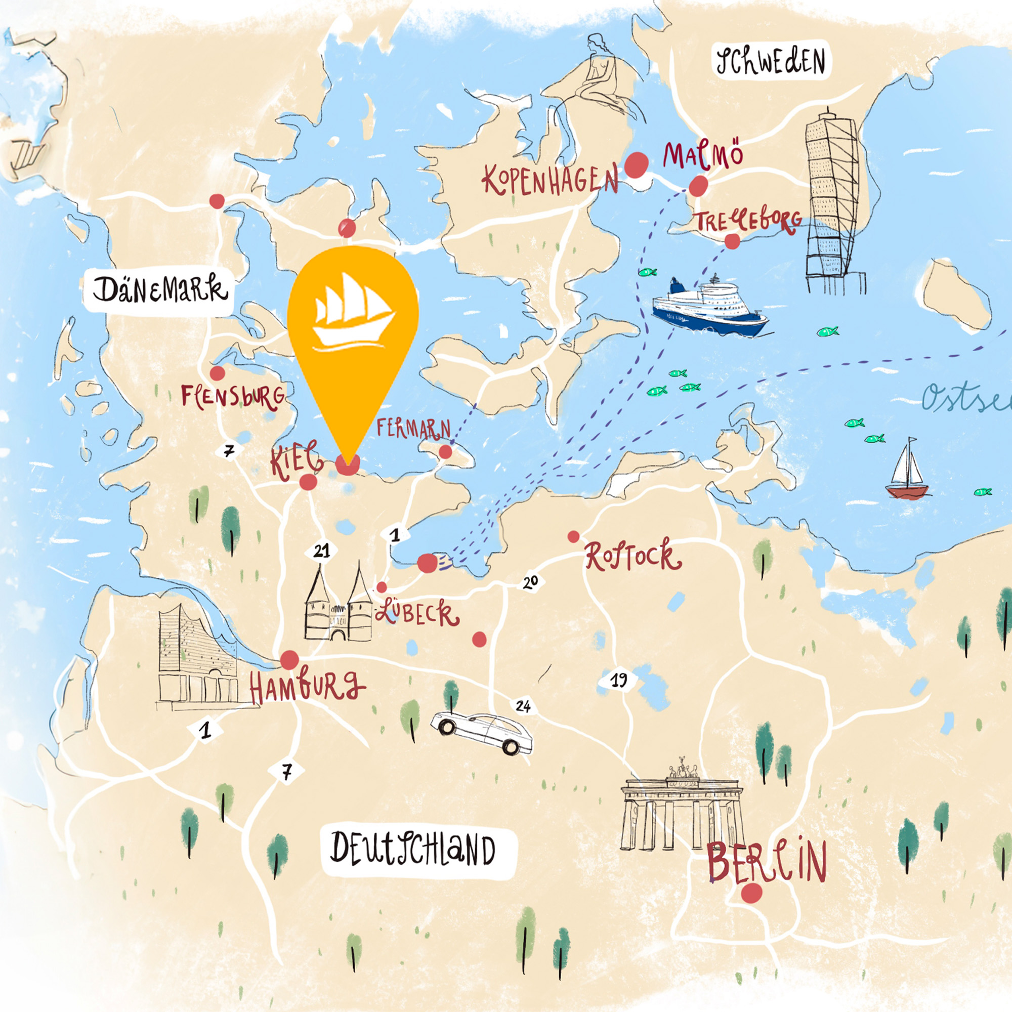 Anreise SlowDown Bottsand | Hotel & Spa